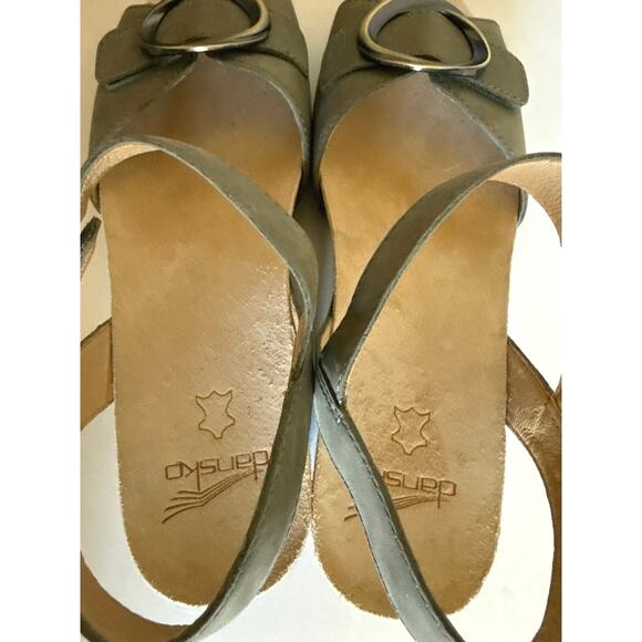Dansko Stella Ankle Strap Platform Wedge Sandal Women’s Sz EU40/US 9.5-10 EUC - Picture 9 of 12